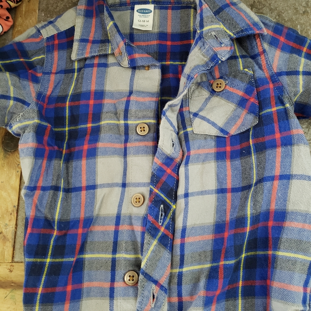 Toddler button up